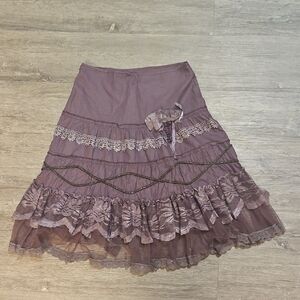 Purple Lace Skirt